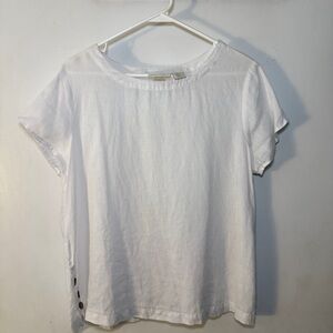 White Linen Women's Top